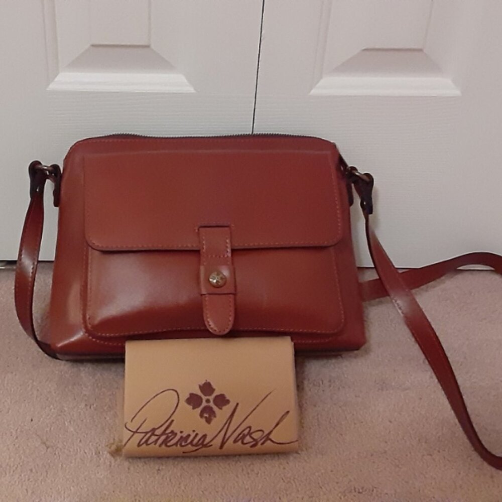 NWOT Patricia Nash Leather Crossbody Satchel
